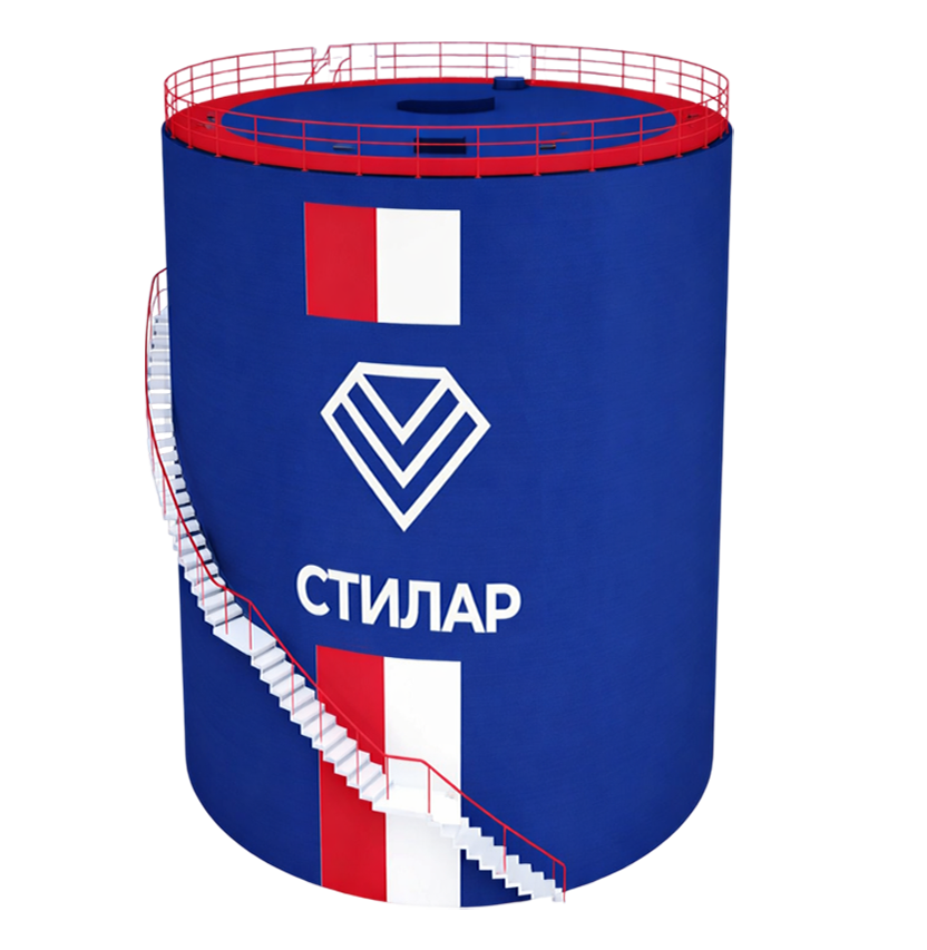 Цельносварной резервуар РВС  50 м³ от завода-производителя